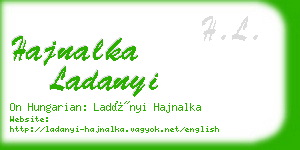 hajnalka ladanyi business card